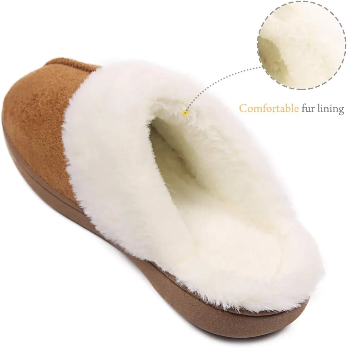 Caramella Bubble Women Slippers House Shoes : Fuzzy Fur Memory Foam Non Slip Slipper - Indoor Outdoor Ladies Maternity Home Slide