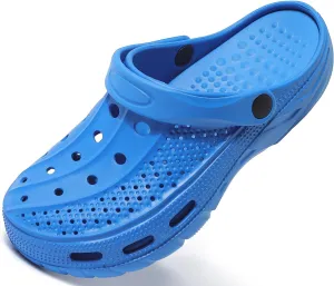 ChayChax Men's and Women's Arch Support Clogs Garden Shoes Slip-on Outdoor Beach Slippers with Removable Cushion Footbed