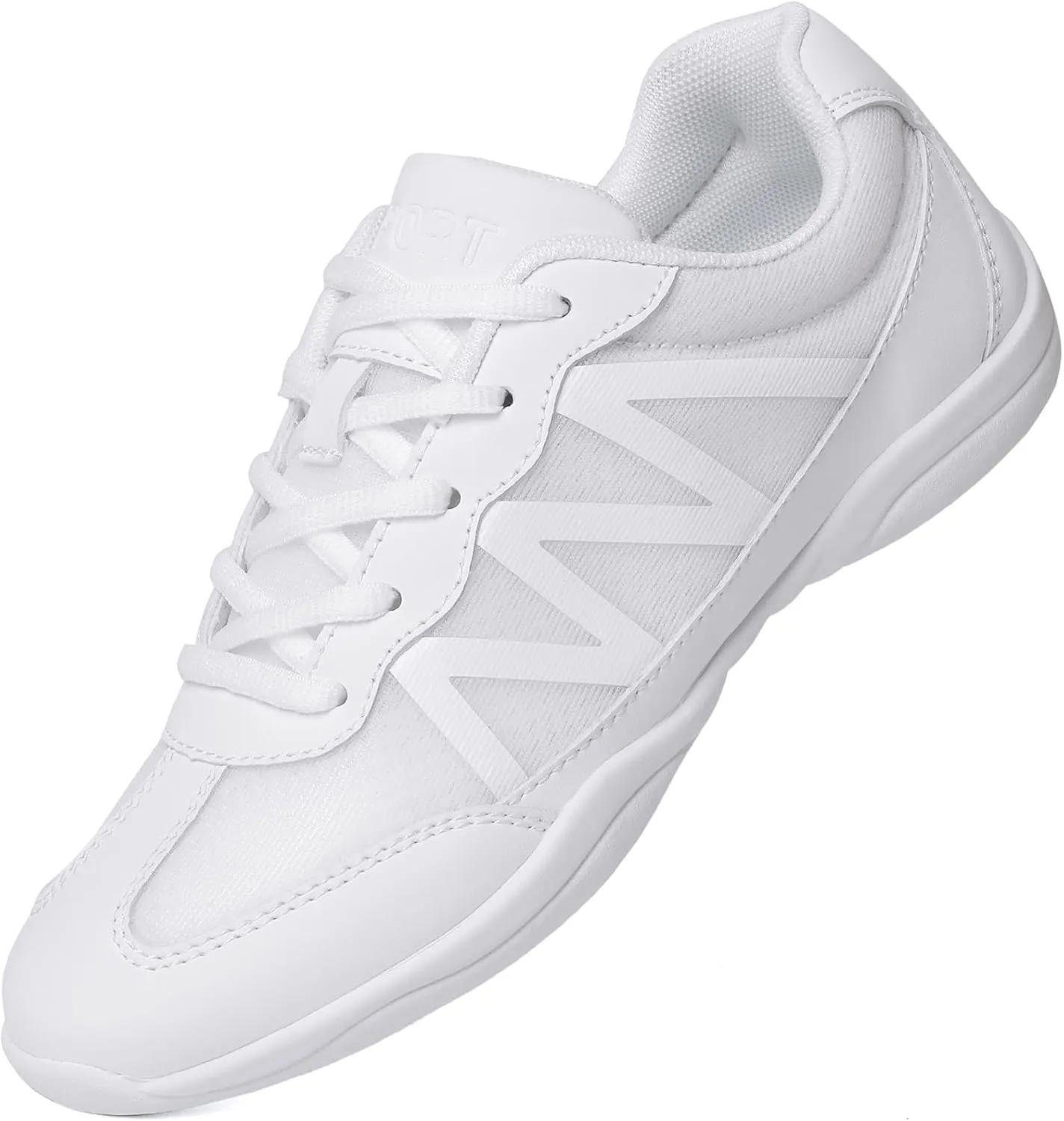 Cheer Shoes for Youth Girls White Cheerleading Athletic Dance Shoes Tennis Sneakers for Competition Sport Training