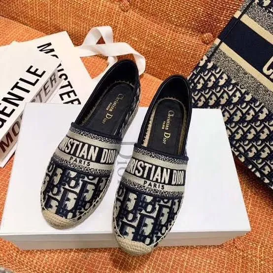 Christian Dior Oblique Embroidered Canvas Granville Espadrille