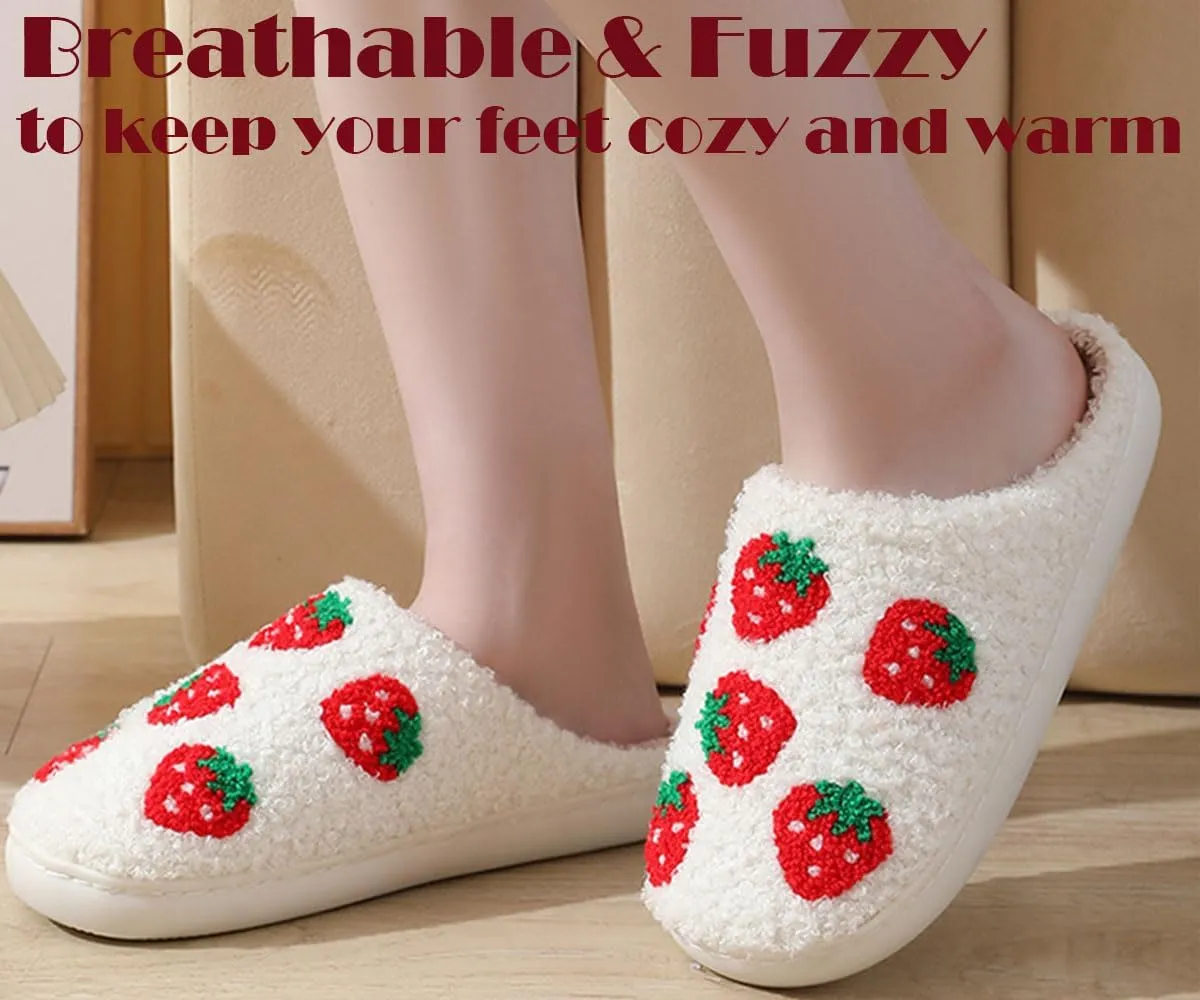 Comfy House Slippers For Women Men, Ladies Fuzzy Bedroom Slippers,indoor Outdoor Memory Foam Shoes