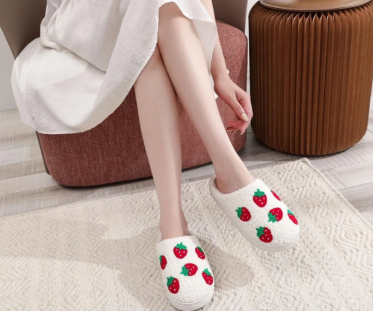 Comfy House Slippers For Women Men, Ladies Fuzzy Bedroom Slippers,indoor Outdoor Memory Foam Shoes