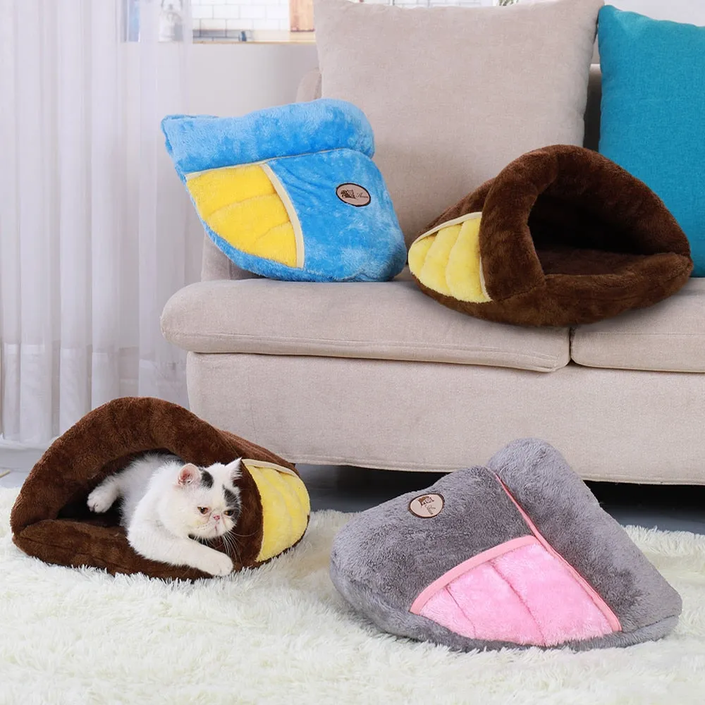 Comfy Slipper Warm Cat Bed