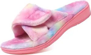 Comfy Slippers for Women Indoor and Outdoor - Fluffy, Cute, and Fuzzy House Slippers for Women with Arch Support and Orthopedic Focus