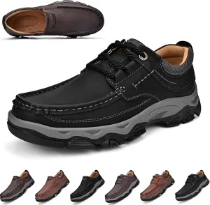 Comfymore Shoes for Men, Lightweight Breathable Slip-On Loafers, Orthopedic Walking Shoes