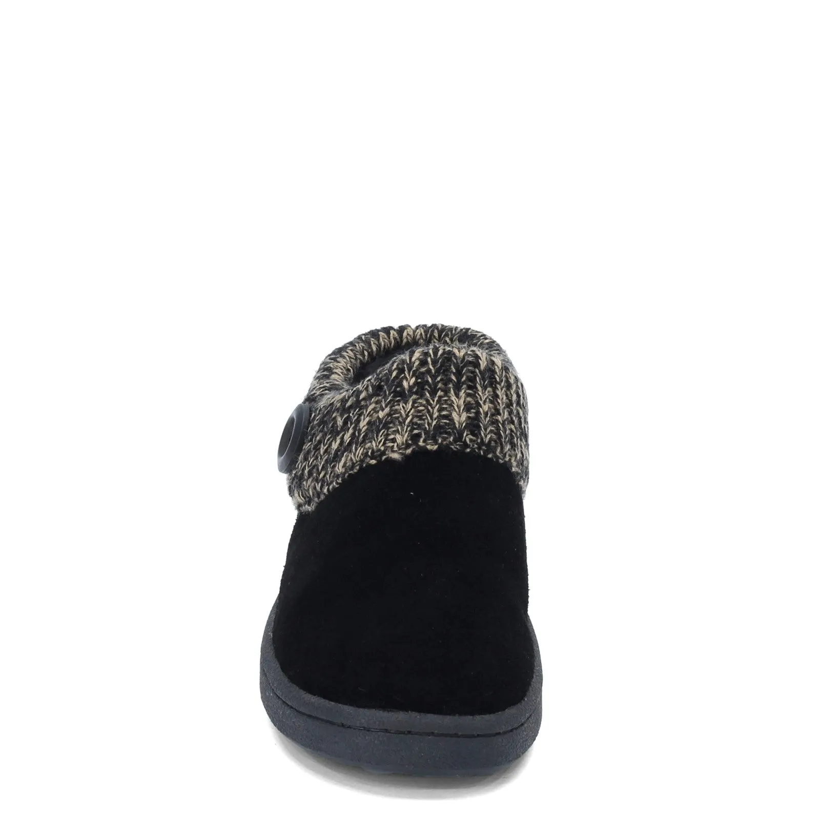 Complete product line Slipper Leather Plush - Collar Fur Slippers Faux Suede Clarks Knitted Womens Wide Clog Lining Budget-friendly