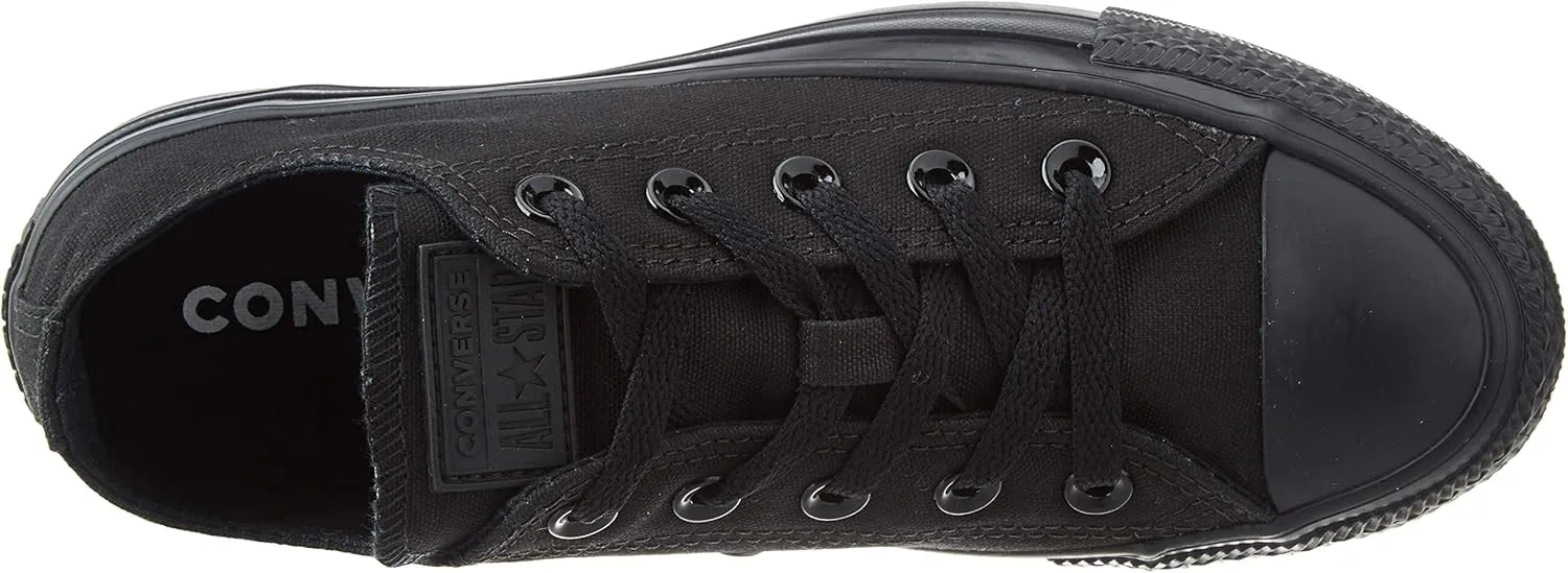 Converse Men's All Star Chuck Taylor Lo Top Oxfords Black Mono