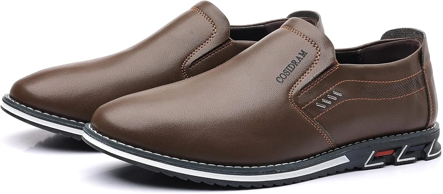COSIDRAM Mens Casual Shoes Slip on Loafers Lightweight Hollow Out Breathable Male Shoes