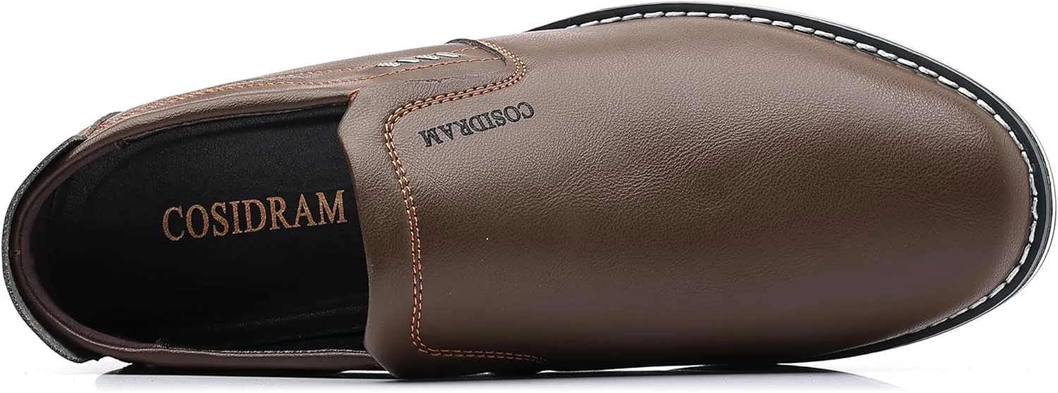 COSIDRAM Mens Casual Shoes Slip on Loafers Lightweight Hollow Out Breathable Male Shoes