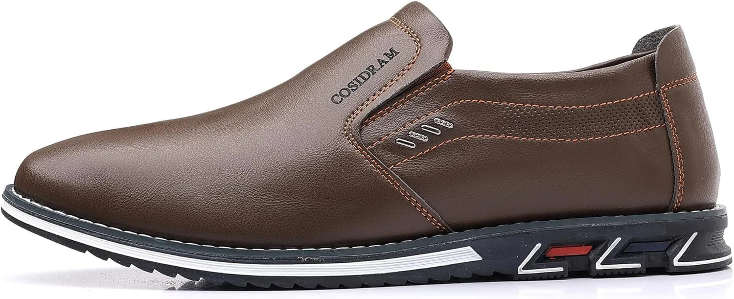 COSIDRAM Mens Casual Shoes Slip on Loafers Lightweight Hollow Out Breathable Male Shoes