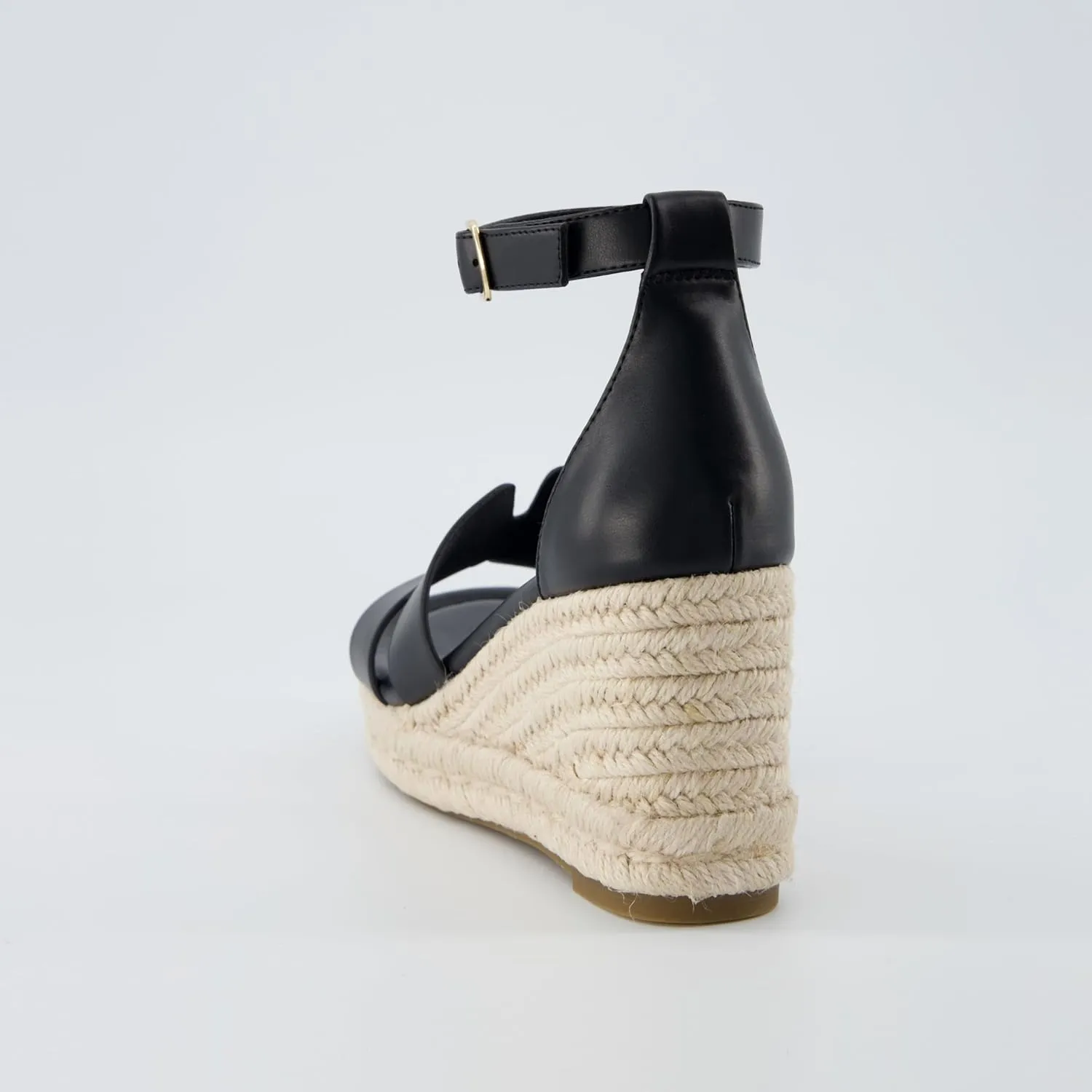 CUSHIONAIRE Women's Charlie Espadrille Wedge Sandal  Memory Foam and Wide Widths Available