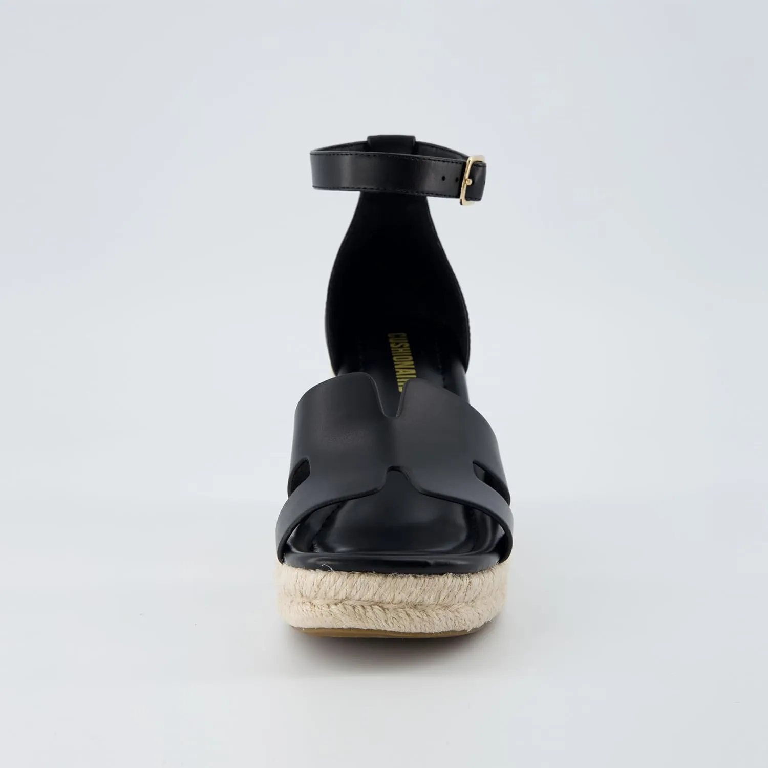 CUSHIONAIRE Women's Charlie Espadrille Wedge Sandal  Memory Foam and Wide Widths Available