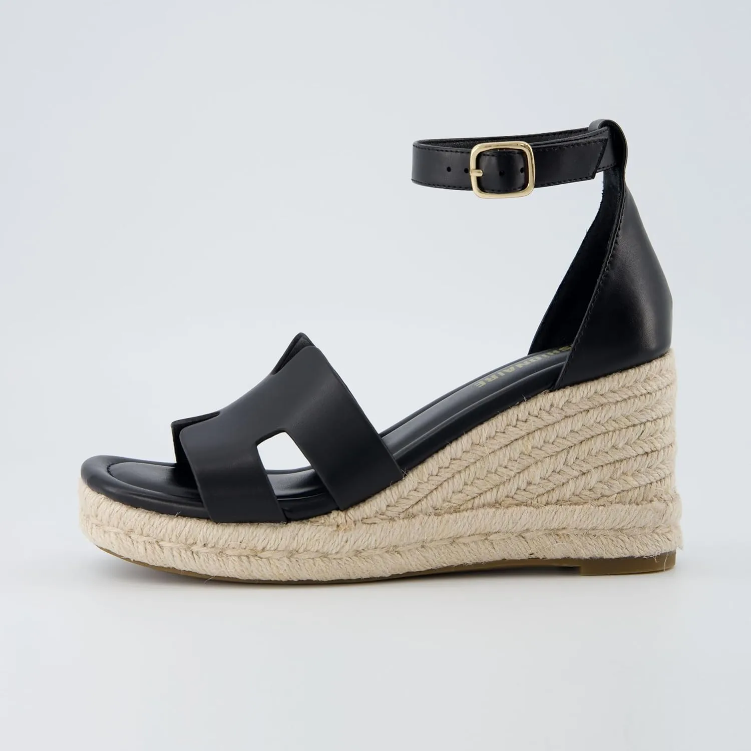 CUSHIONAIRE Women's Charlie Espadrille Wedge Sandal  Memory Foam and Wide Widths Available