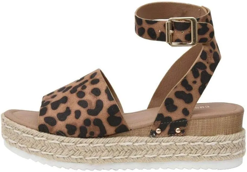 CUSHIONAIRE Women's Espadrille Flatform Open Toe Sandal