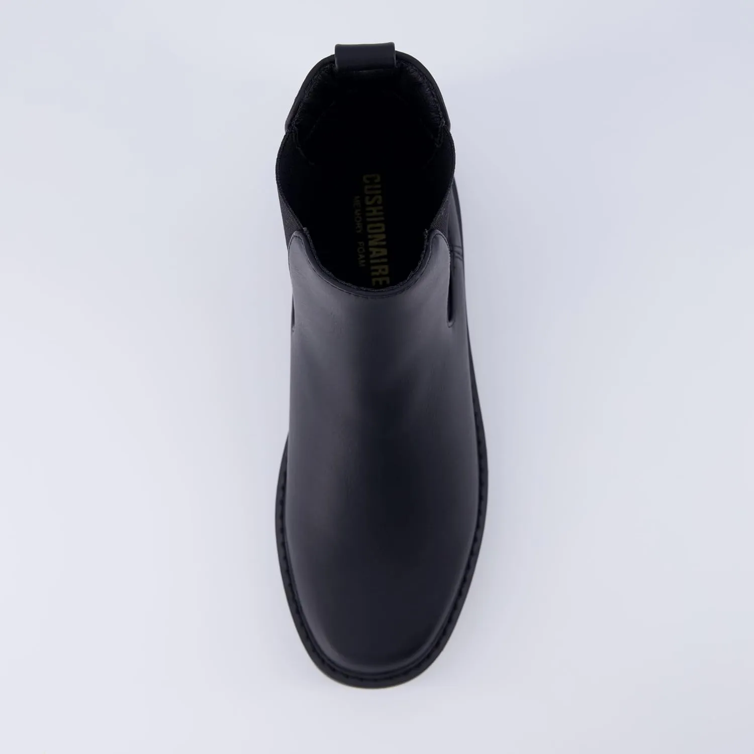 CUSHIONAIRE Women's Felix slip on chelsea boot  Memory Foam, Wide Widths Available
