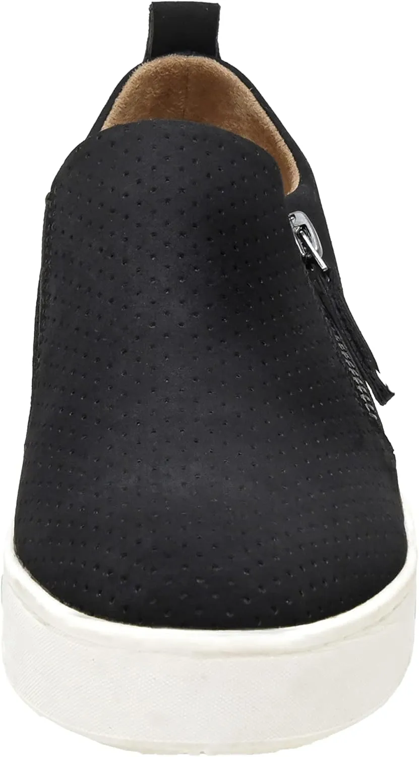CUSHIONAIRE Women's Nissa Casual Zipper Slip on with  Memory Foam & Wide Widths Available