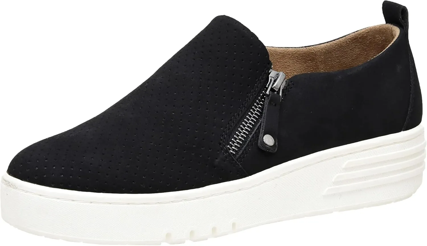 CUSHIONAIRE Women's Nissa Casual Zipper Slip on with  Memory Foam & Wide Widths Available