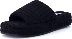 CUSHIONAIRE Women's RSVP slipper with  Memory Foam, Wide Widths Available