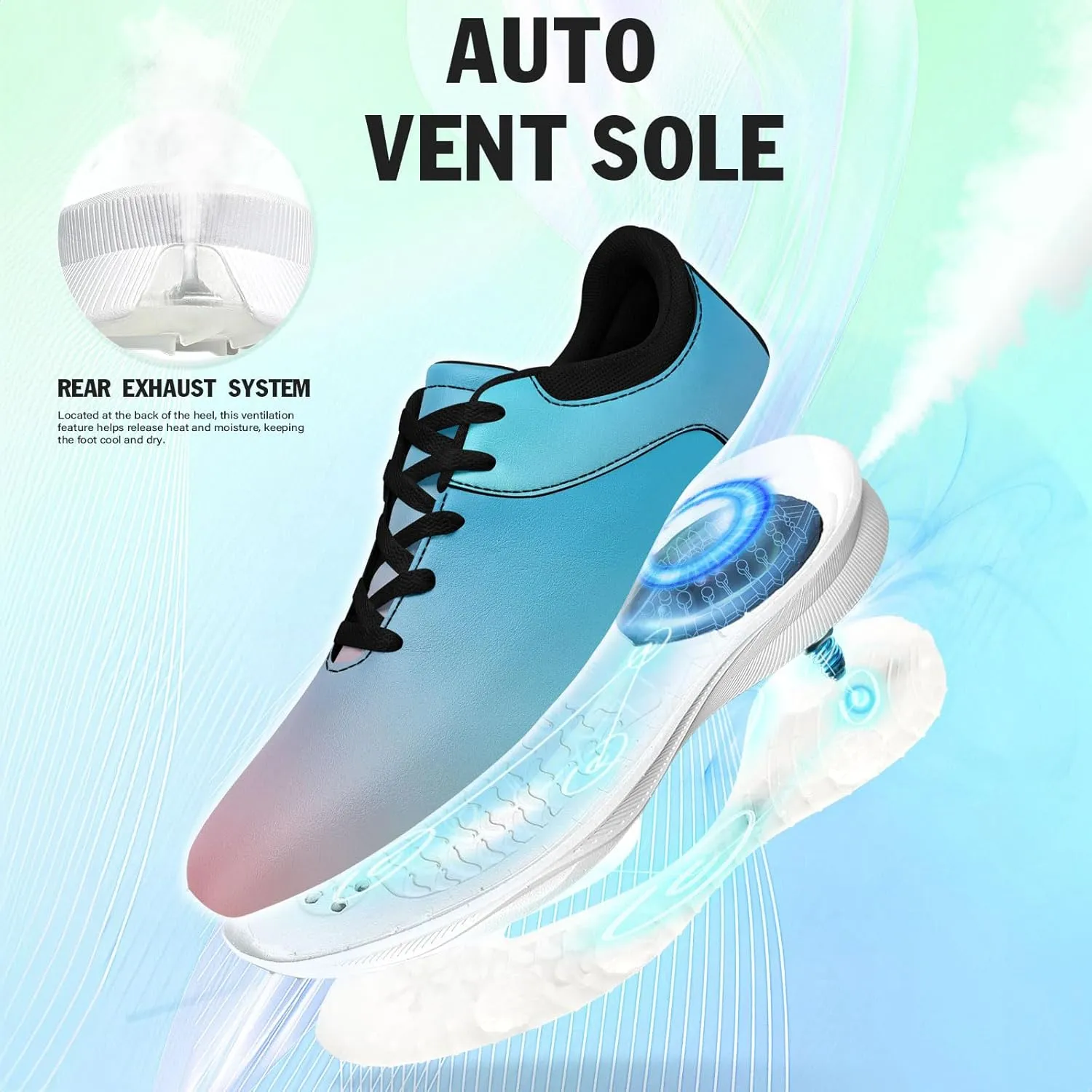 Custom Golf Shoes for Teams Clubs Unisex Personalized Name Words Logo Image Air Cushion Breathable Golf Sneaker for Men Women