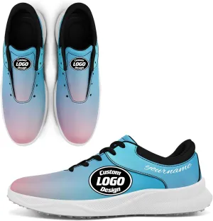 Custom Golf Shoes for Teams Clubs Unisex Personalized Name Words Logo Image Air Cushion Breathable Golf Sneaker for Men Women