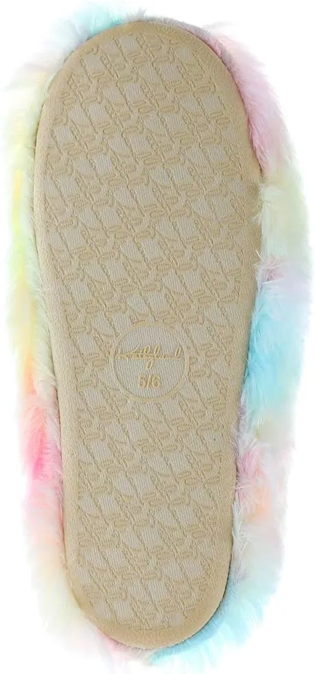 Cute Animal Unicorn Slippers | Rainbow Moose Elf Plush Home Slides | Fluffy Girls Gift Shoes