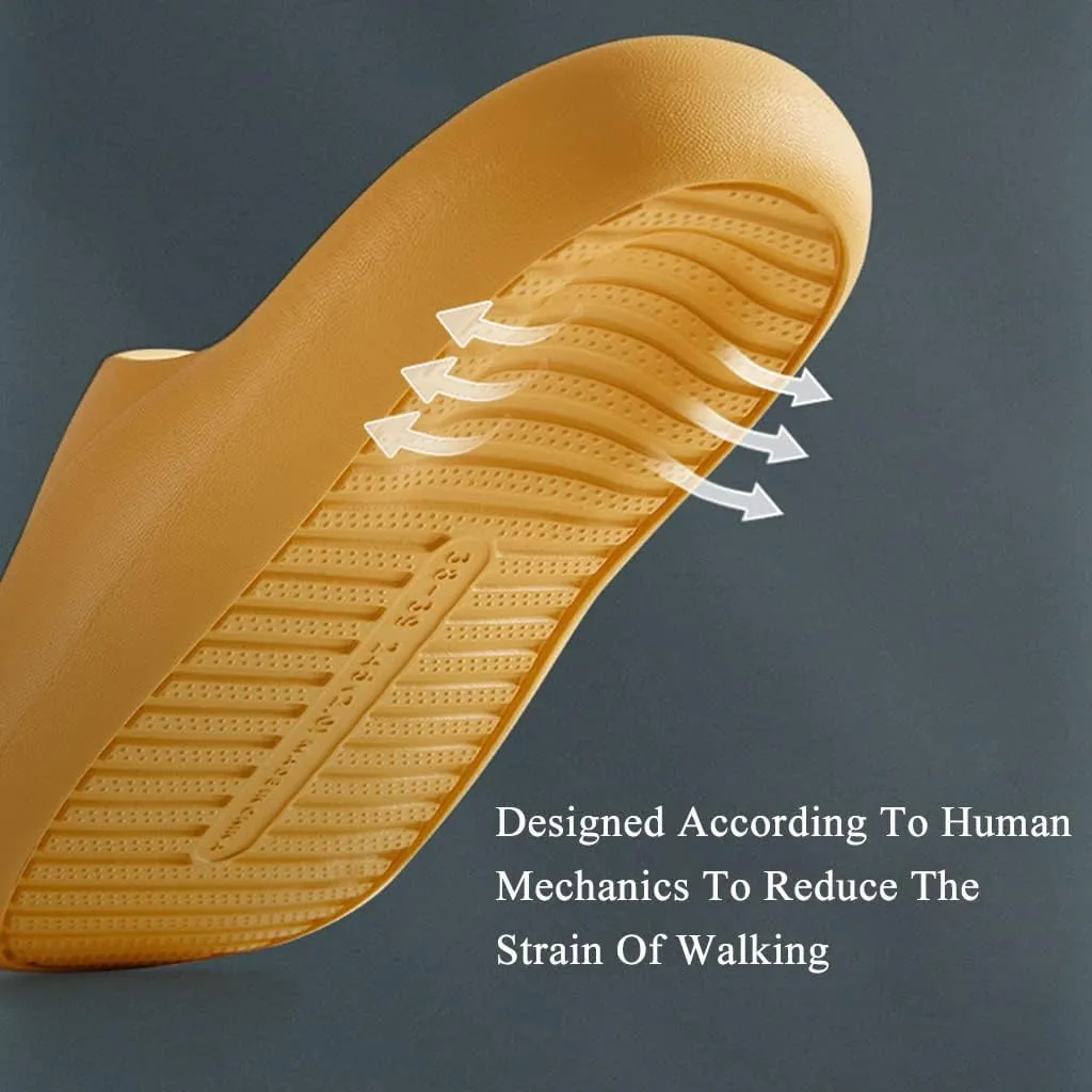 Cydmoty Cloud Slippers for Women and Men, Massage Shower Bathroom Non-Slip Quick Drying Open Toe Super Soft Comfy Thick Sole