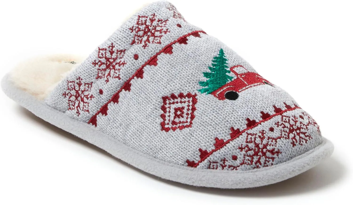 Dearfoams Women's Novelty Scuff with Eye Mask Slipper