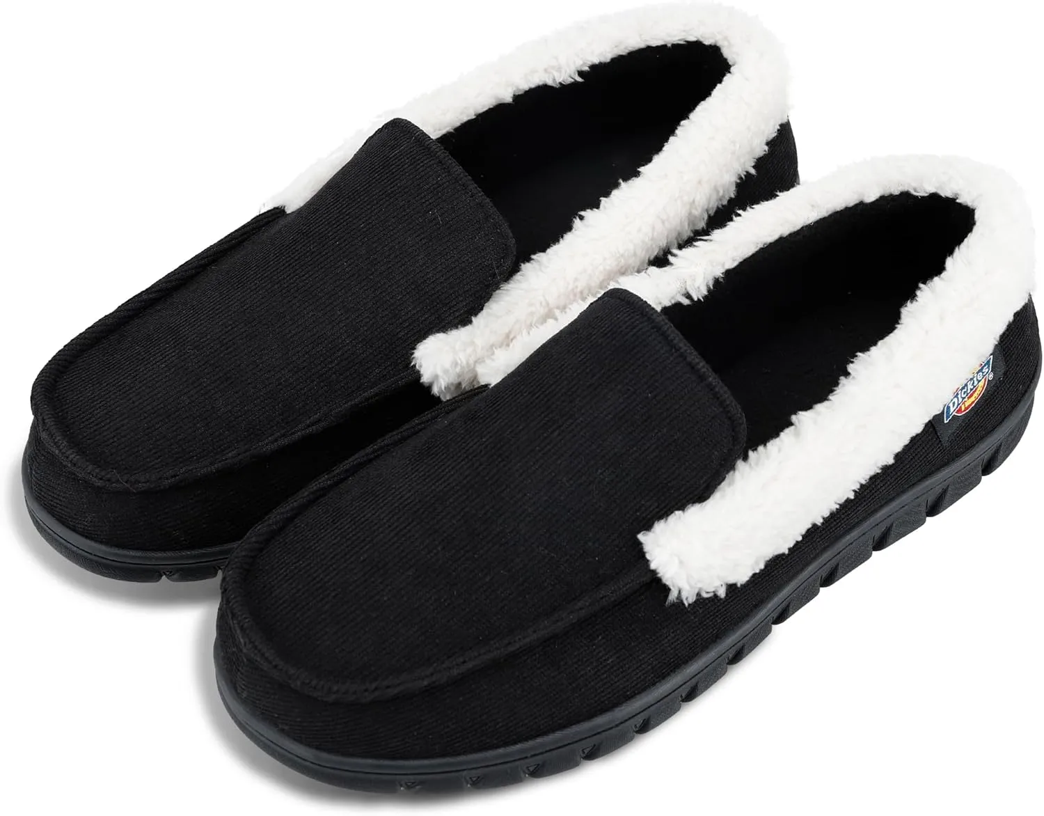 Dickies Men's Closed Back Memory Foam Corduroy Venetian Slipper-Indoor/Outdoor Sole, Machine Washable