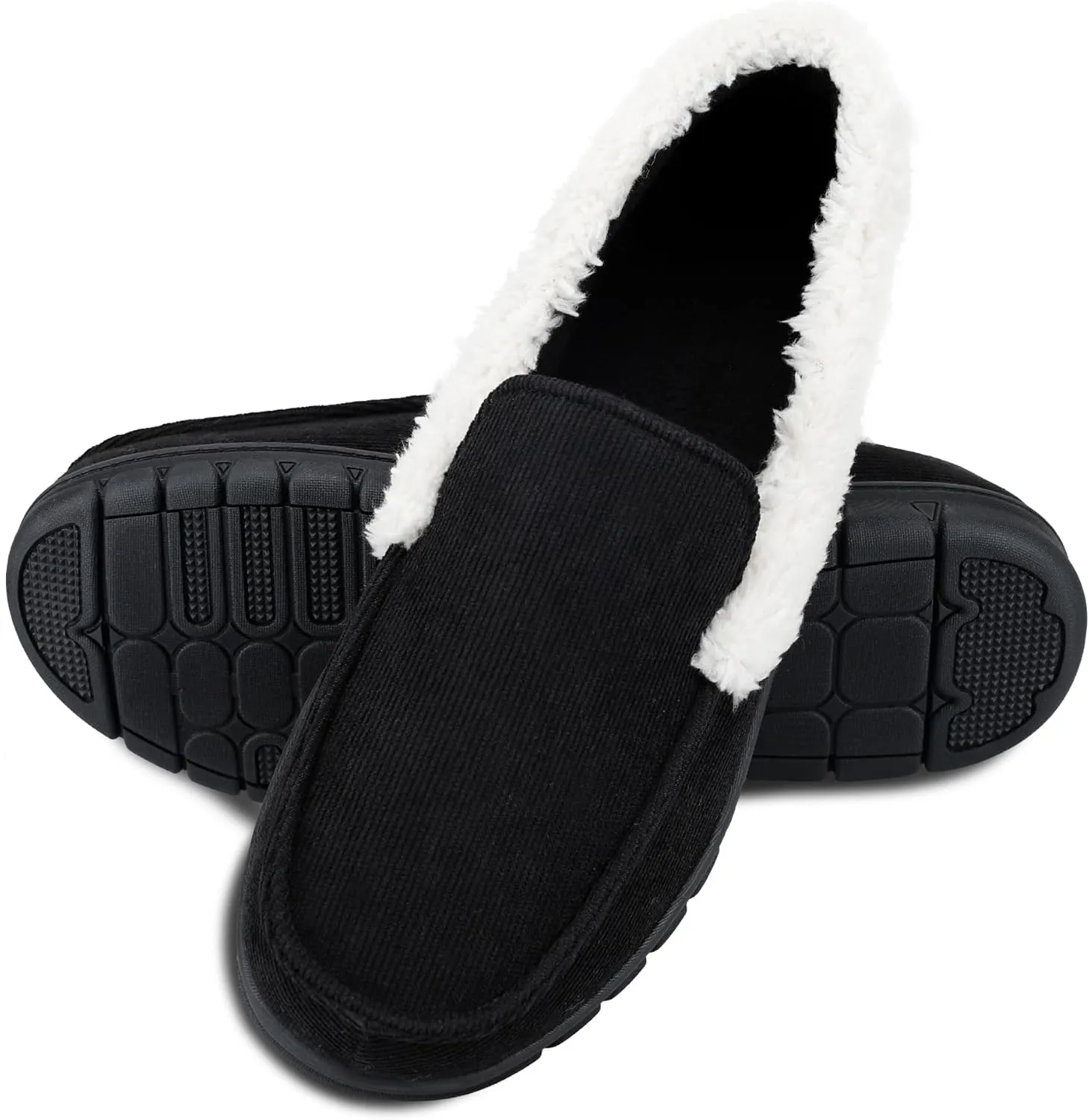 Dickies Men's Closed Back Memory Foam Corduroy Venetian Slipper-Indoor/Outdoor Sole, Machine Washable