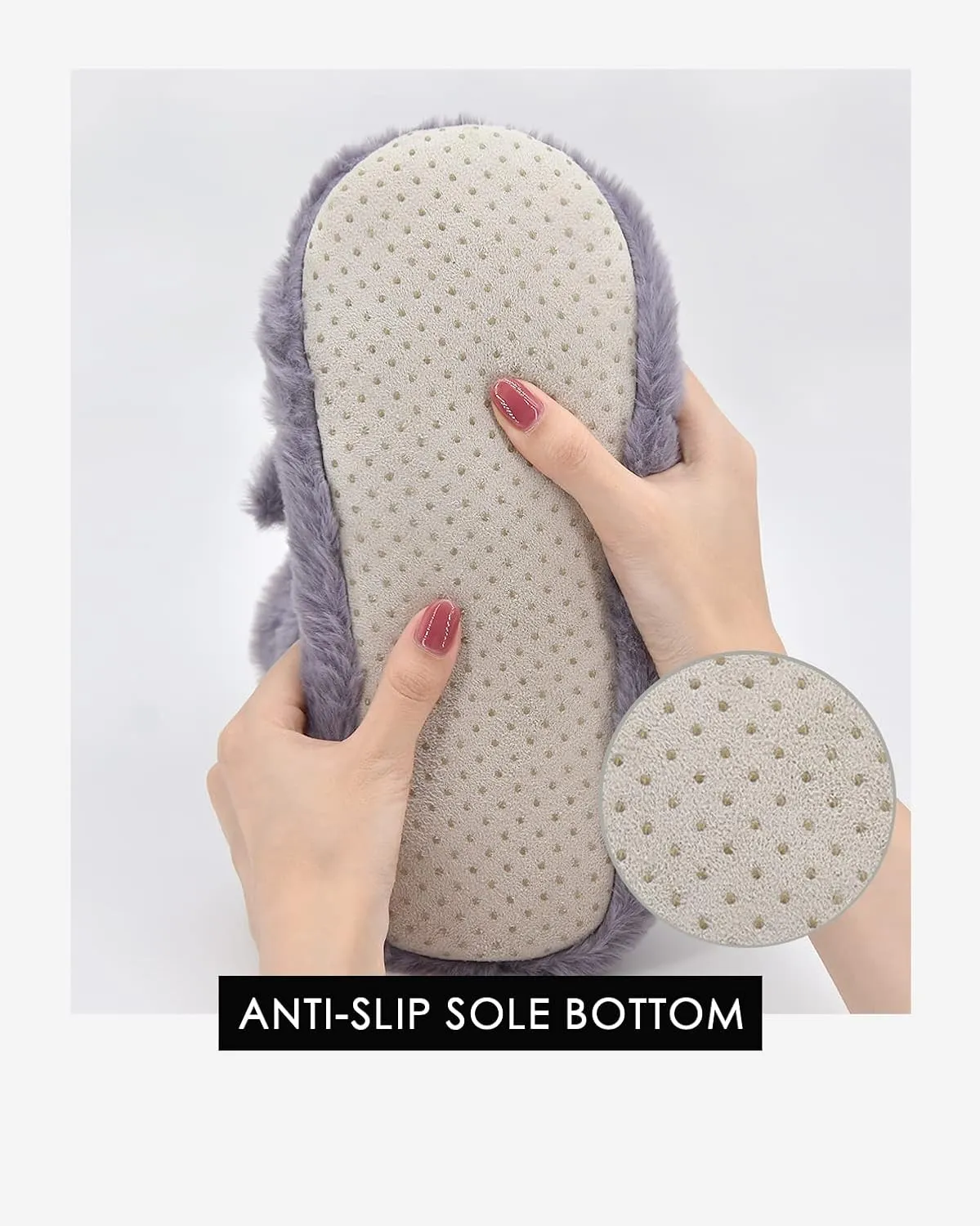 DICUIRD Animal Slipper Socks with Grippers for Women,Winter Cozy&Comfy Boot Slippers for Women