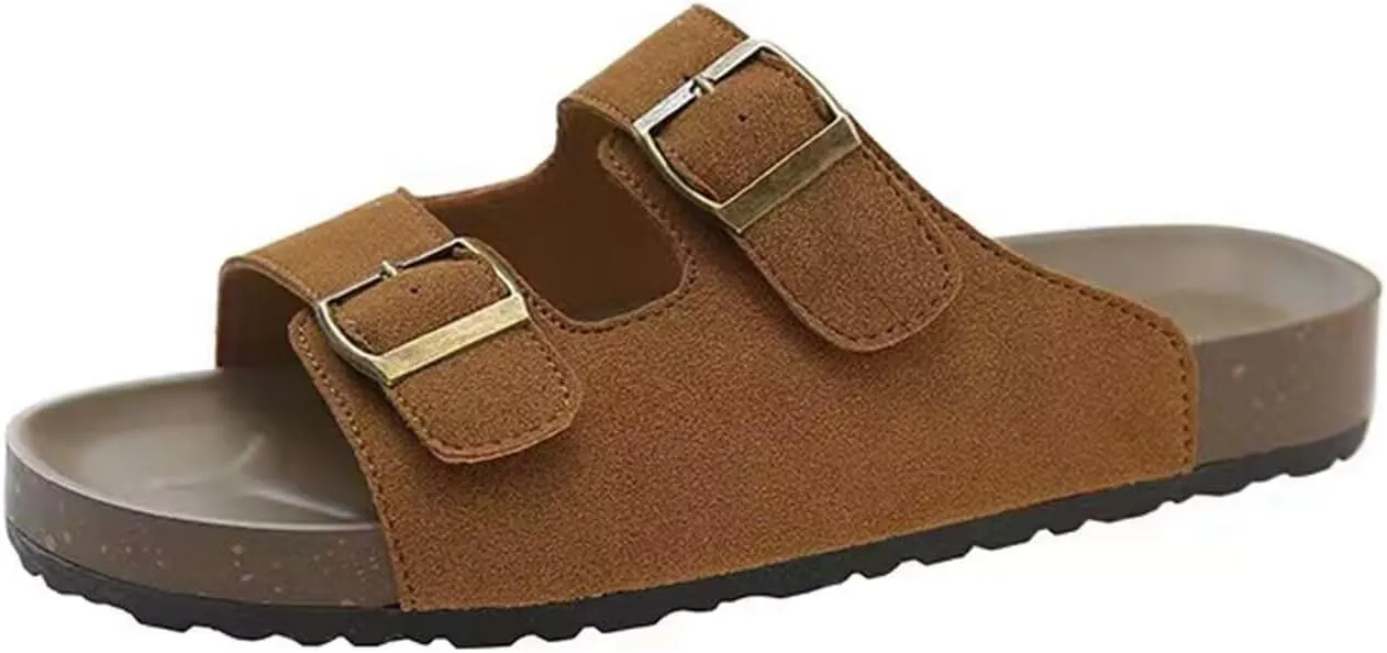 DOBOYG Womens Fashion Slides Ladies Lightweight Athletic Mat Sandals Slip On Thick Cushion Slippers Non Slip Sandals With Comfortable Plantar Fasciitis Arch Support