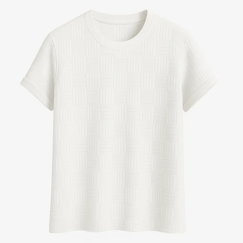 Domoir | Jacquard Short Sleeve Shirt