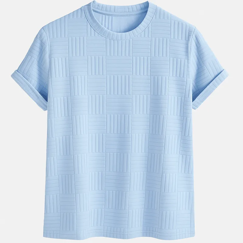 Domoir | Jacquard Short Sleeve Shirt