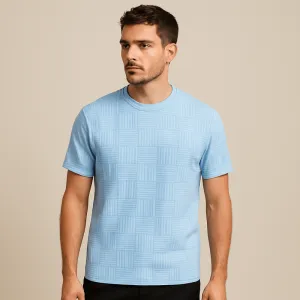 Domoir | Jacquard Short Sleeve Shirt