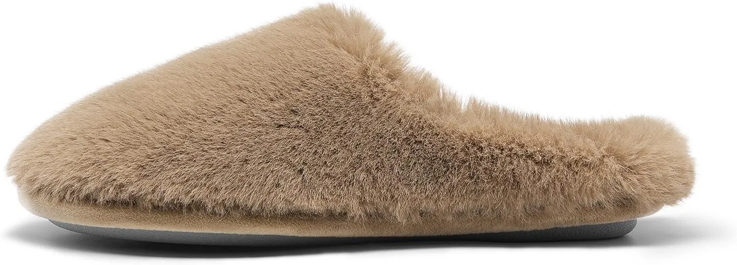 DREAM PAIRS Women's Plush Fuzzy Slip on Indoor Outdoor Winter House Slippers