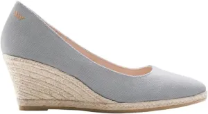 Dunes Canvas Espadrille Wedges with 2 ½” Heel Women's Sandals with Breathable Cotton Canvas and 100% Natural Jute Midsole for All Casual Occasions