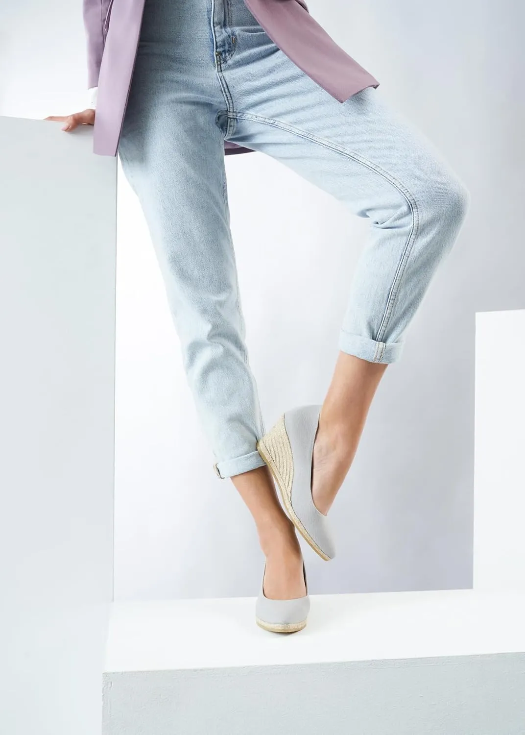 Dunes Canvas Espadrille Wedges with 2 ½” Heel Women's Sandals with Breathable Cotton Canvas and 100% Natural Jute Midsole for All Casual Occasions