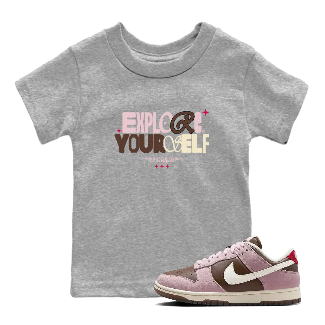 Dunk Wow Flexible And Cacao Kids SNRT - Personalized service Foam Explore Sneaker Pink Tees Yourself