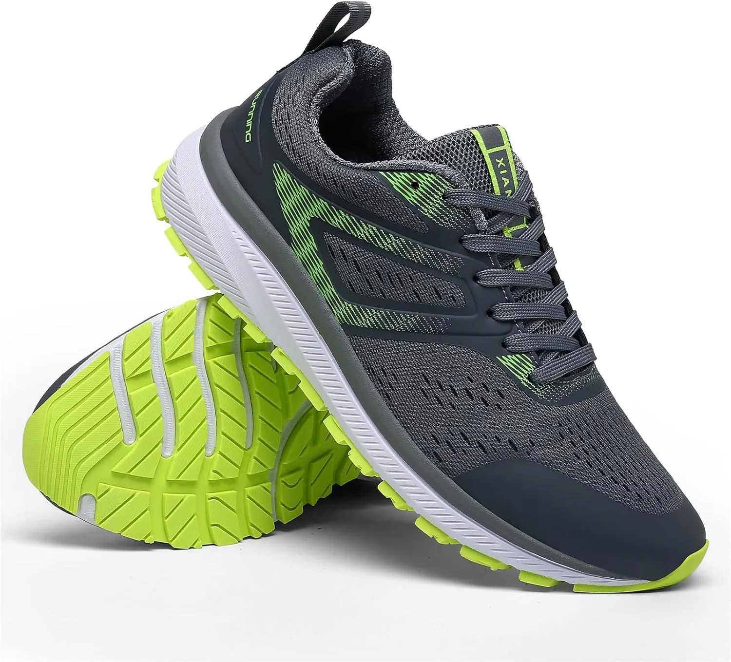 DUORO Mens Walking Shoes Lightweight Breathable Athletic Running Shoes Comfortable Sneakers Trail Running Shoes for Men
