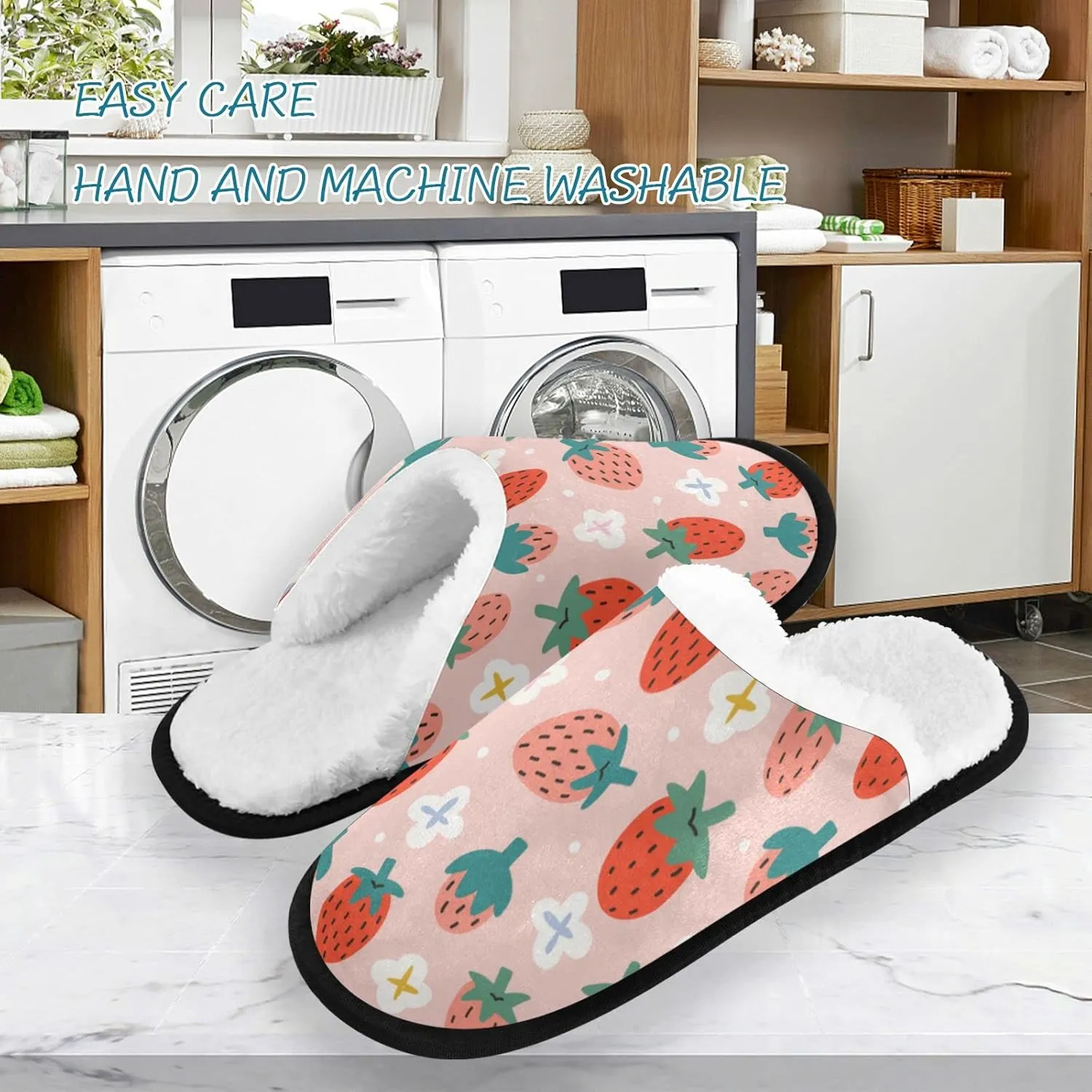 Dussdil Home House Slippers Travel Slipper Soft Memory Foam Slipper Non Slip for Women Men Hotel Bedroom Shoes Slippers