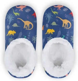 Dussdil Kid's Boy's Girl's Winter Slippers Spa Travel House Slipper Shoes Warm Soft Memory Foam Slipper Non Slip for Guest Home Living Room Bedroom Slippers