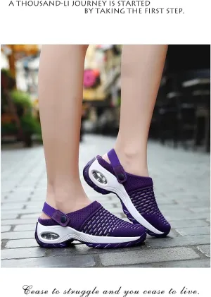 DYJAGYO Women's Orthopedic Clogs with Air Cushion Support, Women's Orthopedic Clogs to Reduce Back and Knee Pressure