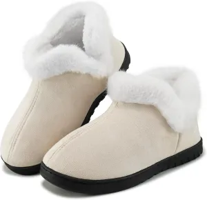 Ecetana Womens Slippers House Shoes: Memory Foam Comfy Closed Back Fuzzy Slippers Indoor and Outdoor Cozy Slip On Soft Bedroom Shoes