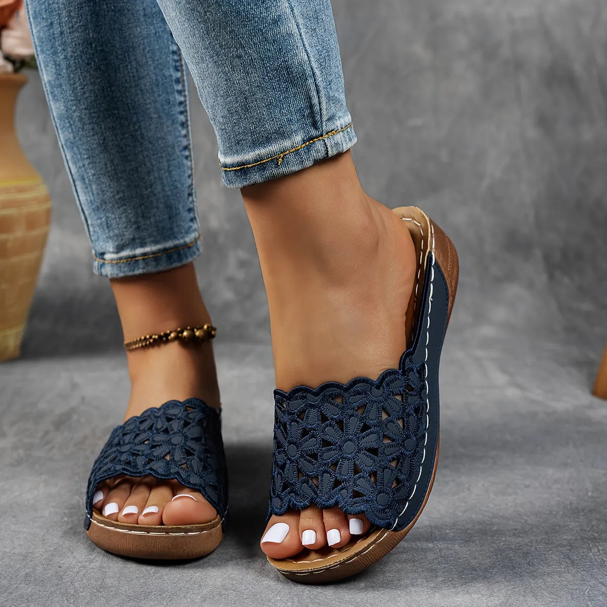 Elegant Slip-On Comfort Sandals