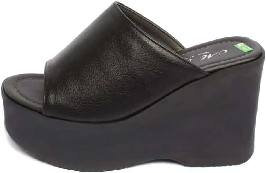 epdavin Women's Simple Comfy Open Toe Platform High Heel Slippers Slides Shoes