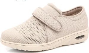 Extra Wide Diabetic Slippers Women Men Edema Swollen Shoes Plantar Fasciitis Shoes Comfy Adjustable Orthopedic Slippers For Elderly Swollen Feet Relief House Slippers (Color : 1, Size : 39)