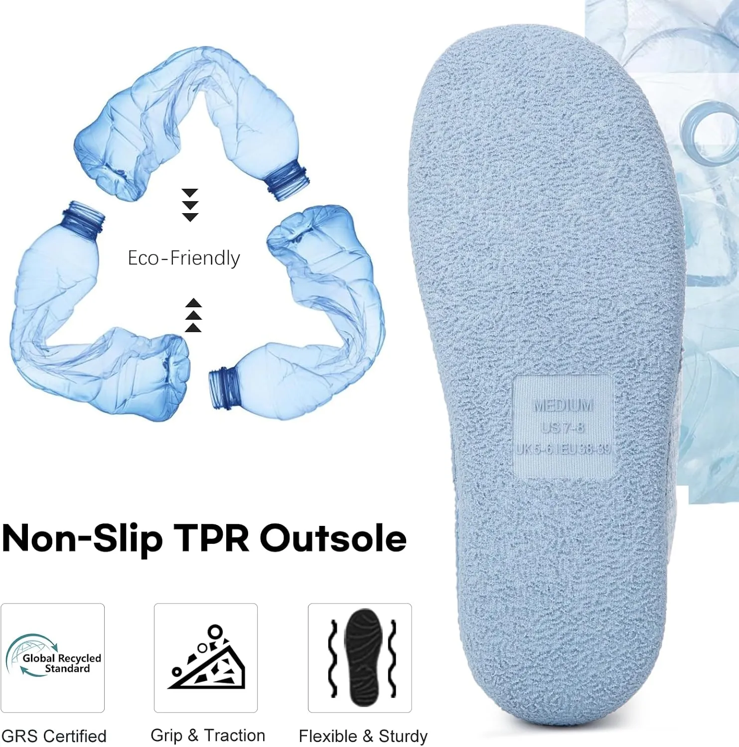 FamilyFairy Womens Slip On Memory Foam Slippers Comfy Knit Bedroom House Shoes for Indoor Outdoor
