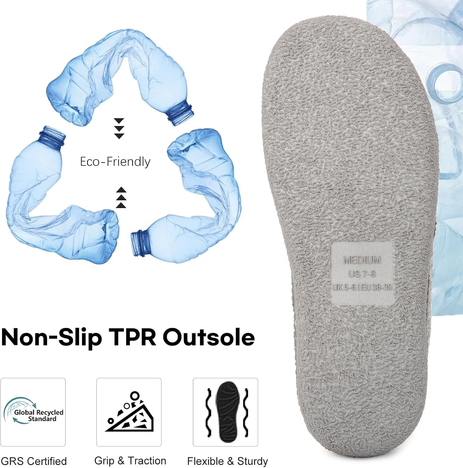 FamilyFairy Womens Slip On Memory Foam Slippers Comfy Knit Bedroom House Shoes for Indoor Outdoor