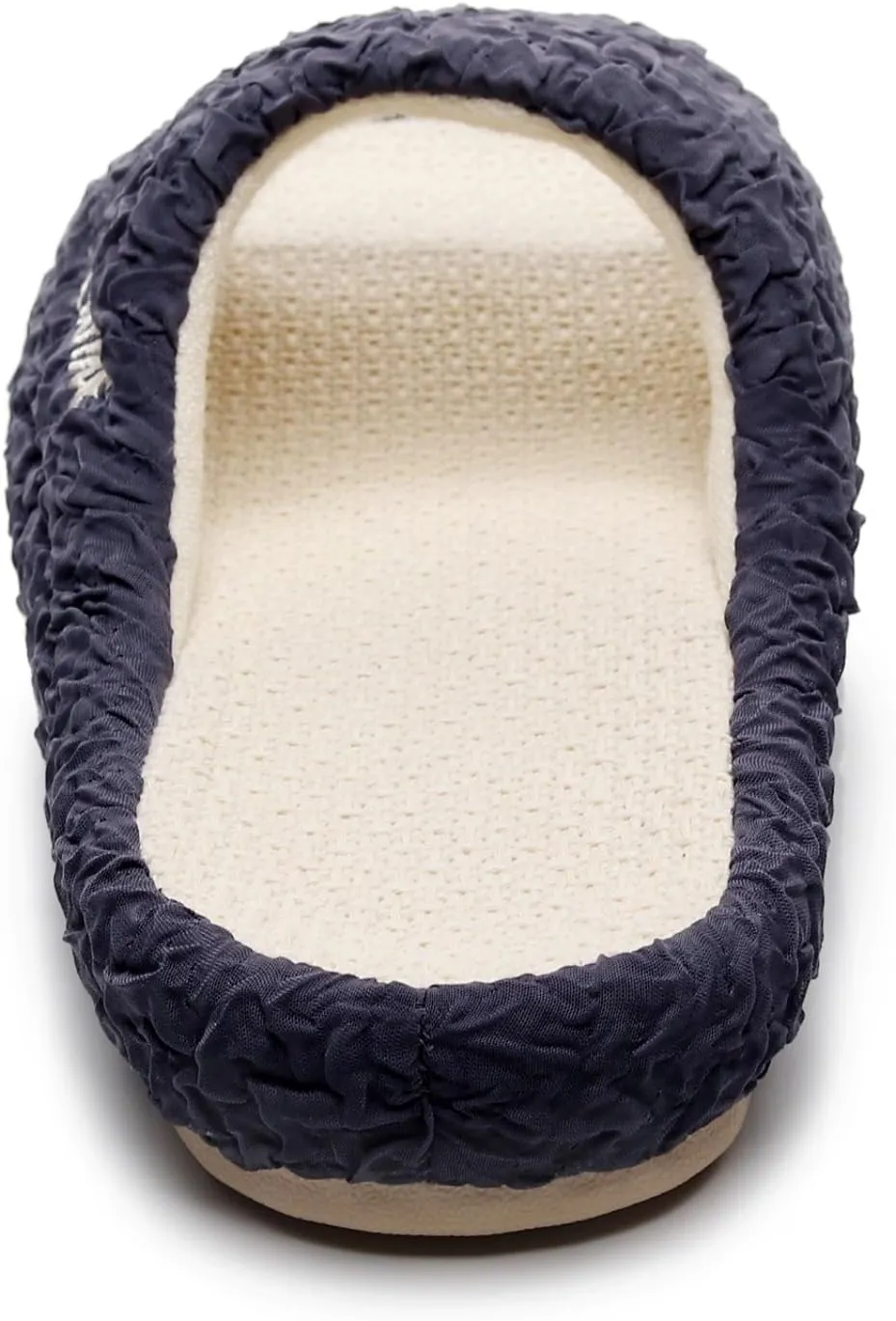 FAYUEKEY Slippers for Women Linen Memory Foam House Bedroom Cozy Indoor Outdoor Slipper Slides