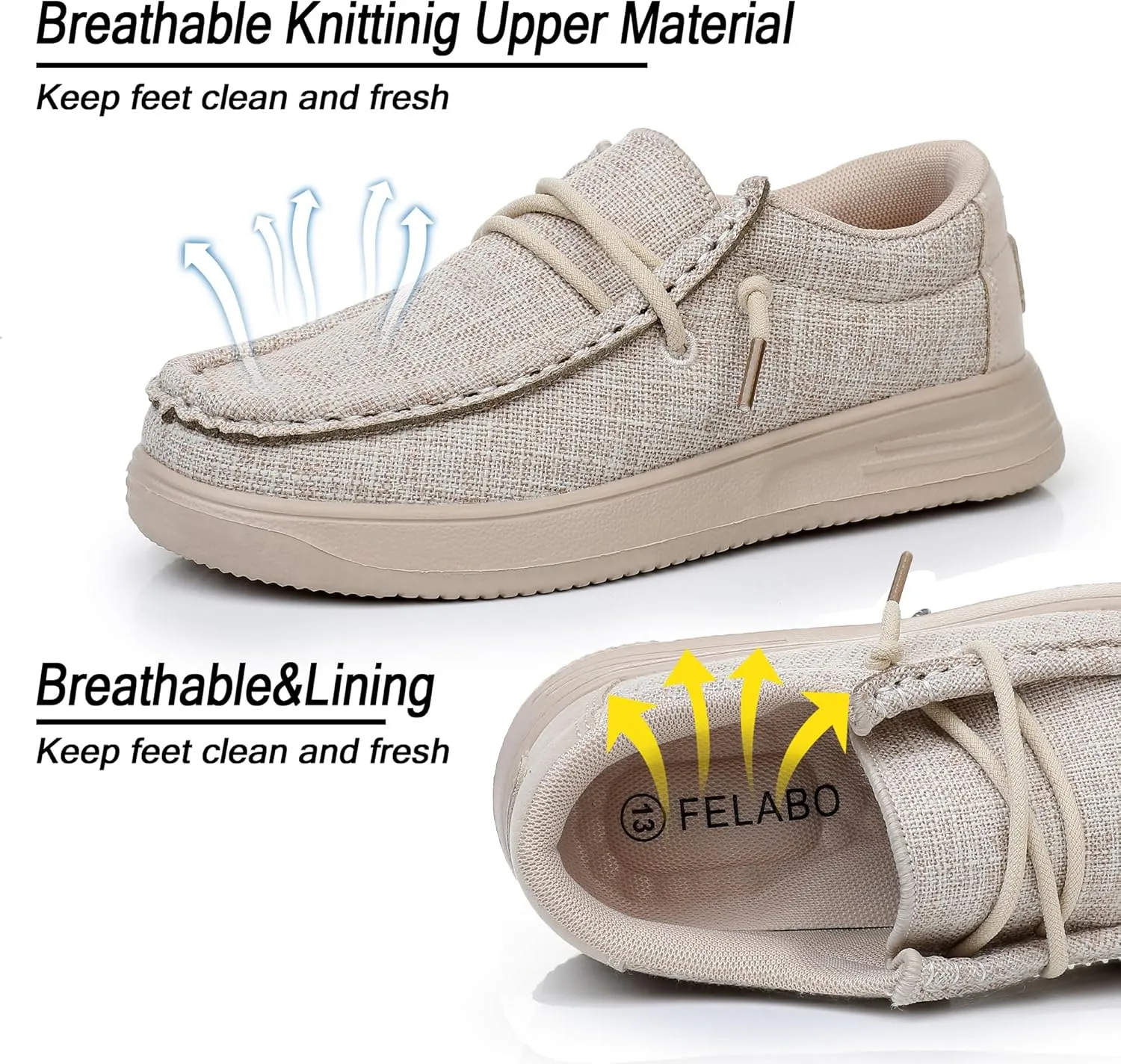 Felabo Kids Boys & Girls Slip-On Shoes Comfortable Lightweight Loafers Breathable Non-Slip (Toddler/Little Kid/Big Kid)